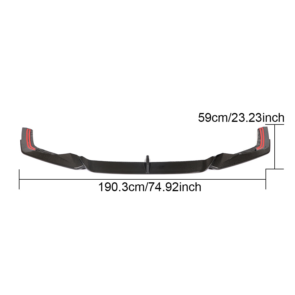 CARBON FRONT LIP for AUDI RS7 C8 2019 - 2023