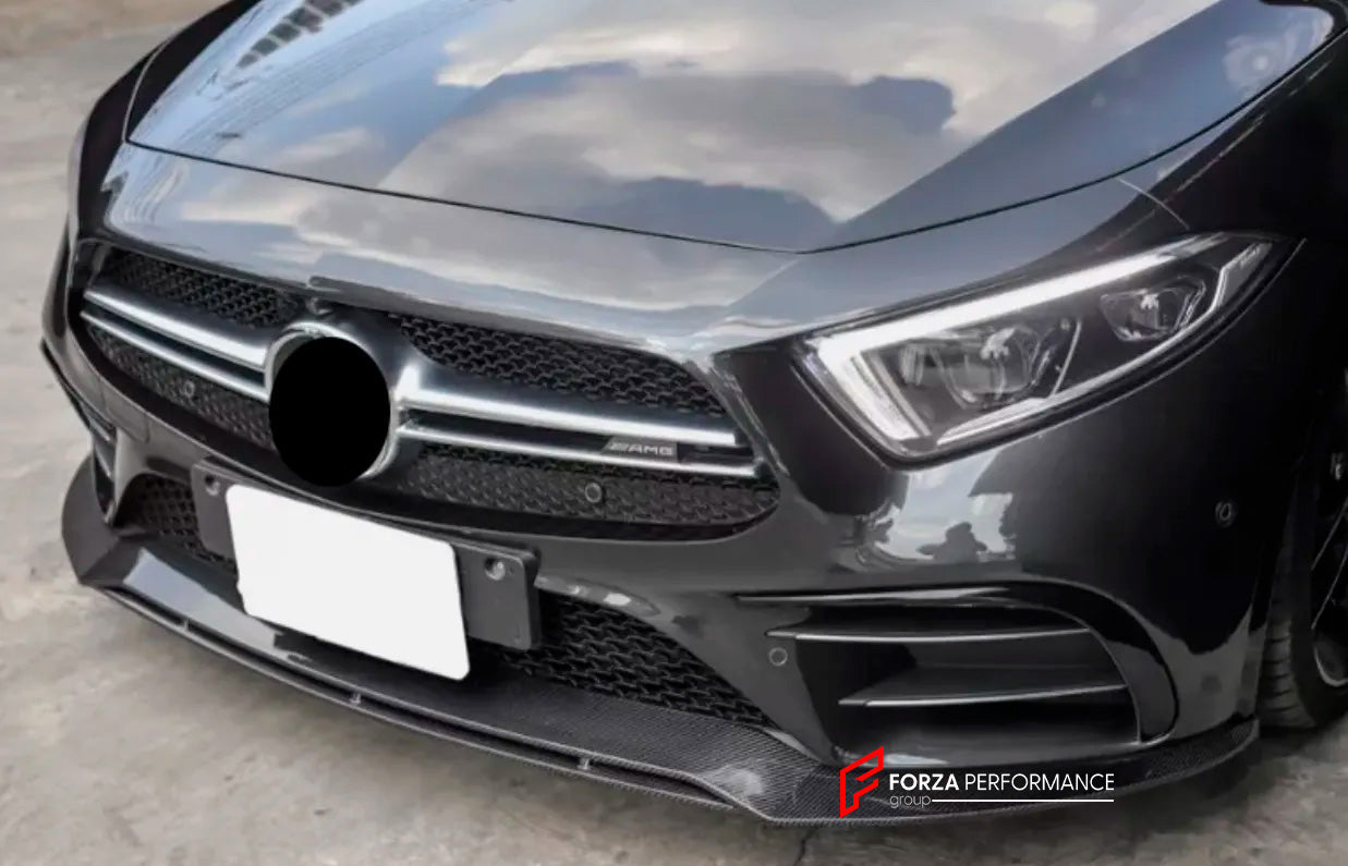 CARBON FIBER FRONT LIP for MERCEDES-BENZ CLS CLASS CLS53 AMG 2019 - 2021