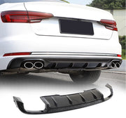 CARBON FIBER REAR DIFFUSER for AUDI A4 S4 B9 2018 - 2019