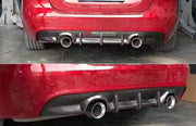 CARBON FIBER REAR DIFFUSER for JAGUAR XE 2015 - 2018