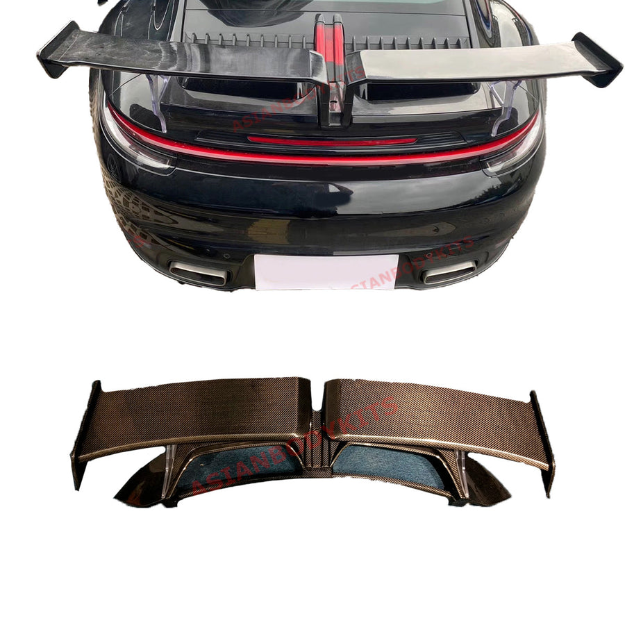 Buy Now CARBON FIBER REAR SPOILER for PORSCHE 911 992.1 CARRERA S 2019 - 2025 and upgrade car parts from SIR Tuning at the Best Price. Headlights, Tail lights, Bodykits, Navigations, Carbon body kit and more - Fast & Free Shipping within Europe, US & Worldwide.