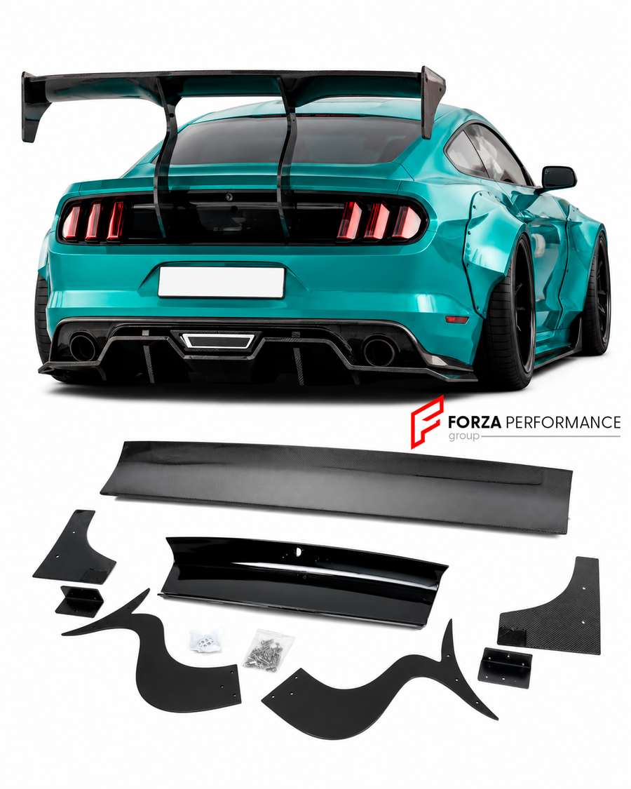 Buy Now CARBON FIBER REAR SPOILER WING for FORD MUSTANG S550 2015 – 2023 and upgrade car parts from SIR Tuning at the Best Price. Headlights, Tail lights, Bodykits, Navigations, Rear Wing & Spoiler and more - Fast & Free Shipping within Europe, US & Worldwide.