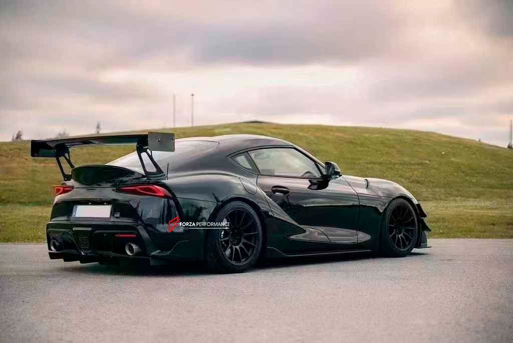 DRY CARBON TIME ATTACK REAR WING SPOILER for TOYOTA SUPRA A90 2018+