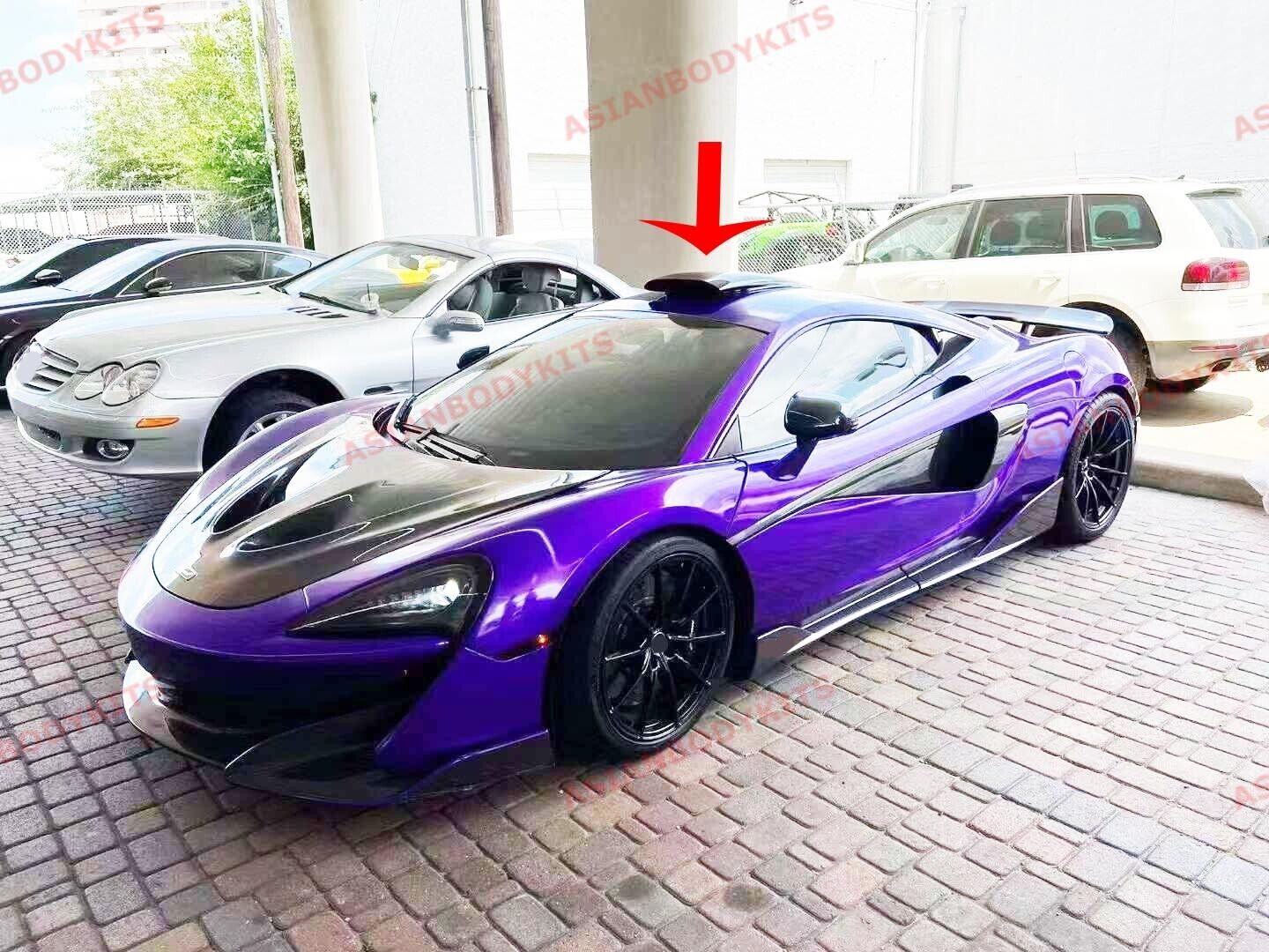 CARBON FIBER ROOF SCOOP for MCLAREN 570S 2015 - 2022