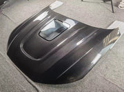 CARBON TEMPERED GLASS HOOD BONNET for AUDI A4 S4 B9 B9.5 FACELIFT 2016+