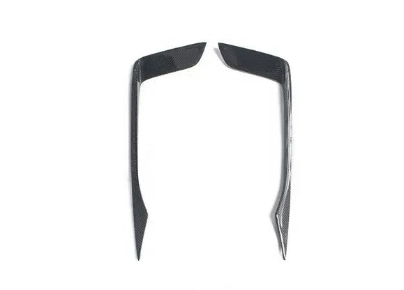 CARBON FRONT BUMPER AIR VENT TRIMS for AUDI A4 S4 B9 2016 - 2019