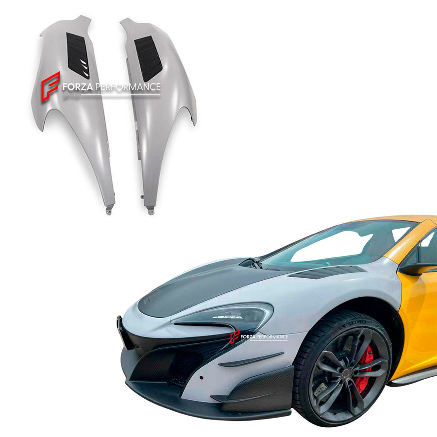 Buy Now CARBON FRONT FENDERS for MCLAREN MP4-12C 625C 650S UPGRADE to 675LT MSO HS and upgrade car parts from SIR Tuning at the Best Price. Headlights, Tail lights, Bodykits, Navigations, Carbon body kit and more - Fast & Free Shipping within Europe, US & Worldwide.