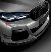 CARBON FRONT LIP for BMW 5 SERIES G30 LCI 530i 530e 540i M550i xDrive 2021 - 2023