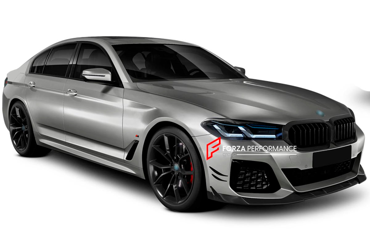 CARBON FRONT LIP for BMW 5 SERIES G30 LCI 530i 530e 540i M550i xDrive 2021 - 2023