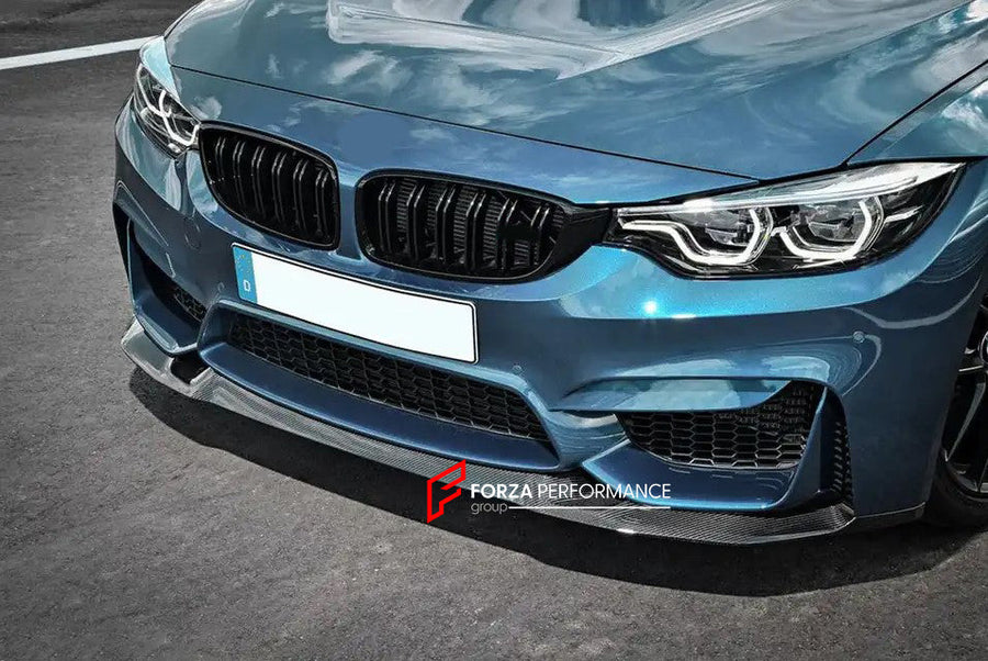 Buy Now CARBON FIBER FRONT LIP for BMW M3 F80 2014 - 2018 | M4 F82 F83 2014 - 2020 | CS STYLE and upgrade car parts from SIR Tuning at the Best Price. Headlights, Tail lights, Bodykits, Navigations, Carbon body kit and more - Fast & Free Shipping within Europe, US & Worldwide.