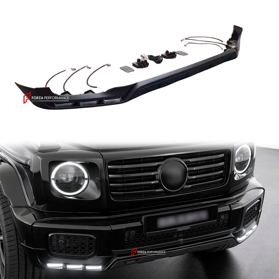 Buy Now CARBON FRONT LIP for MERCEDES BENZ G CLASS W465 G450D G500 2024 - 2026 and upgrade car parts from SIR Tuning at the Best Price. Headlights, Tail lights, Bodykits, Navigations, body kit and more - Fast & Free Shipping within Europe, US & Worldwide.