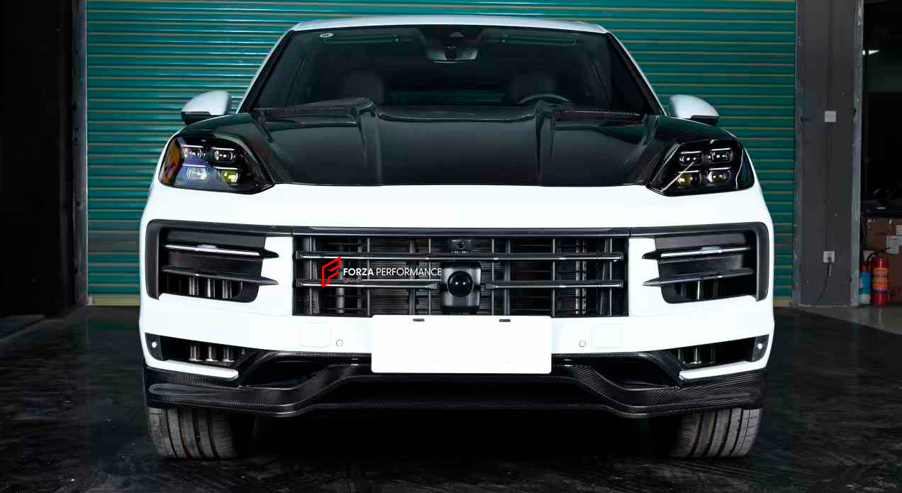 CARBON FRONT LIP for PORSCHE CAYENNE 9Y0 SUV FACELIFT 2023+