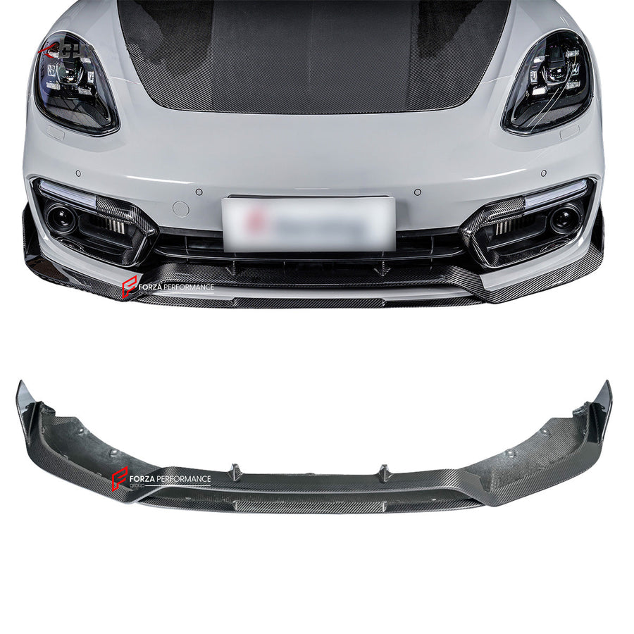 Buy Now CARBON FRONT LIP for PORSCHE PANAMERA G2 971.1 FACELIFT 2020 - 2024 and upgrade car parts from SIR Tuning at the Best Price. Headlights, Tail lights, Bodykits, Navigations, body kit and more - Fast & Free Shipping within Europe, US & Worldwide.