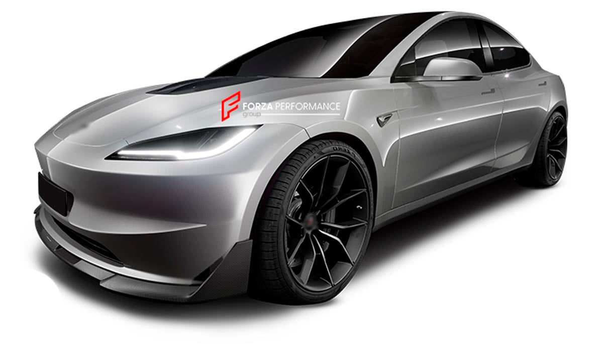 CARBON FRONT LIP for TESLA MODEL 3 FACELIFT 2023+