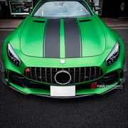 CARBON FRONT LIP with FRONT BUMPER CANARDS for MERCEDES BENZ AMG GTR 2017 - 2021
