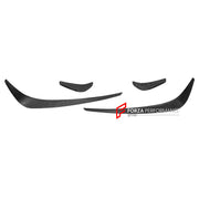 CARBON FRONT LIP with FRONT BUMPER CANARDS for MERCEDES BENZ AMG GTR 2017 - 2021