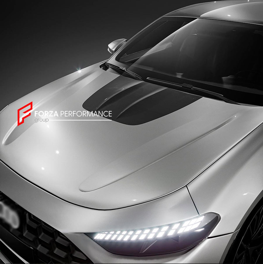 Buy Now CARBON HOOD BONNET TRIM for AUDI A5 S5 B10 2024+ and upgrade car parts from SIR Tuning at the Best Price. Headlights, Tail lights, Bodykits, Navigations, Body Kit and more - Fast & Free Shipping within Europe, US & Worldwide.