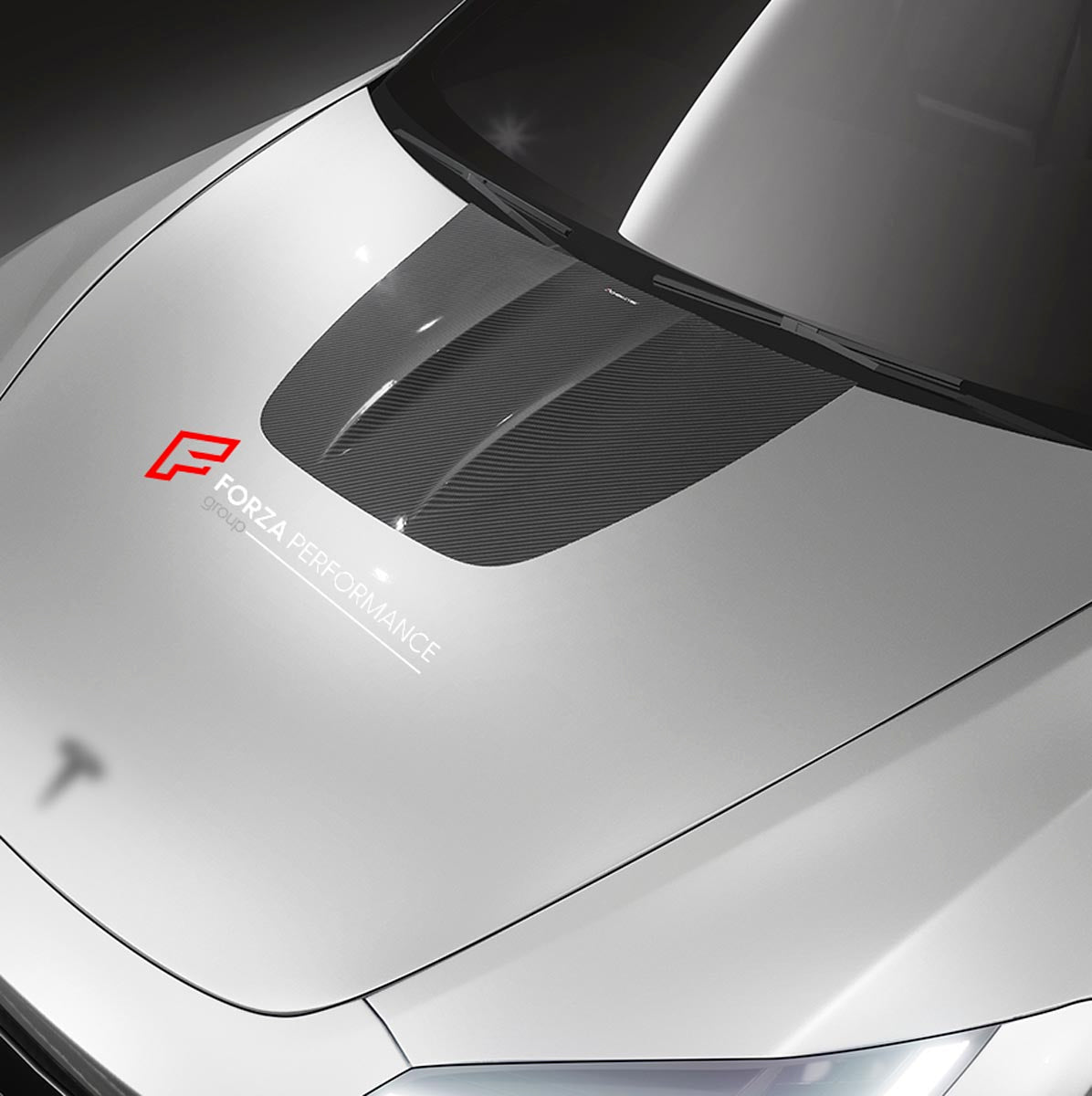 CARBON HOOD BONNET TRIM for TESLA MODEL 3 2017 - 2023