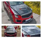 CARBON HOOD BONNET for CADILLAC ATS-L 2013-2019