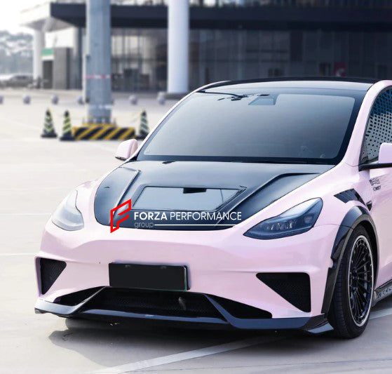 Buy Now CARBON HOOD / BONNET FOR TESLA MODEL Y 2020+ and upgrade car parts from SIR Tuning at the Best Price. Headlights, Tail lights, Bodykits, Navigations, Carbon body kit and more - Fast & Free Shipping within Europe, US & Worldwide.