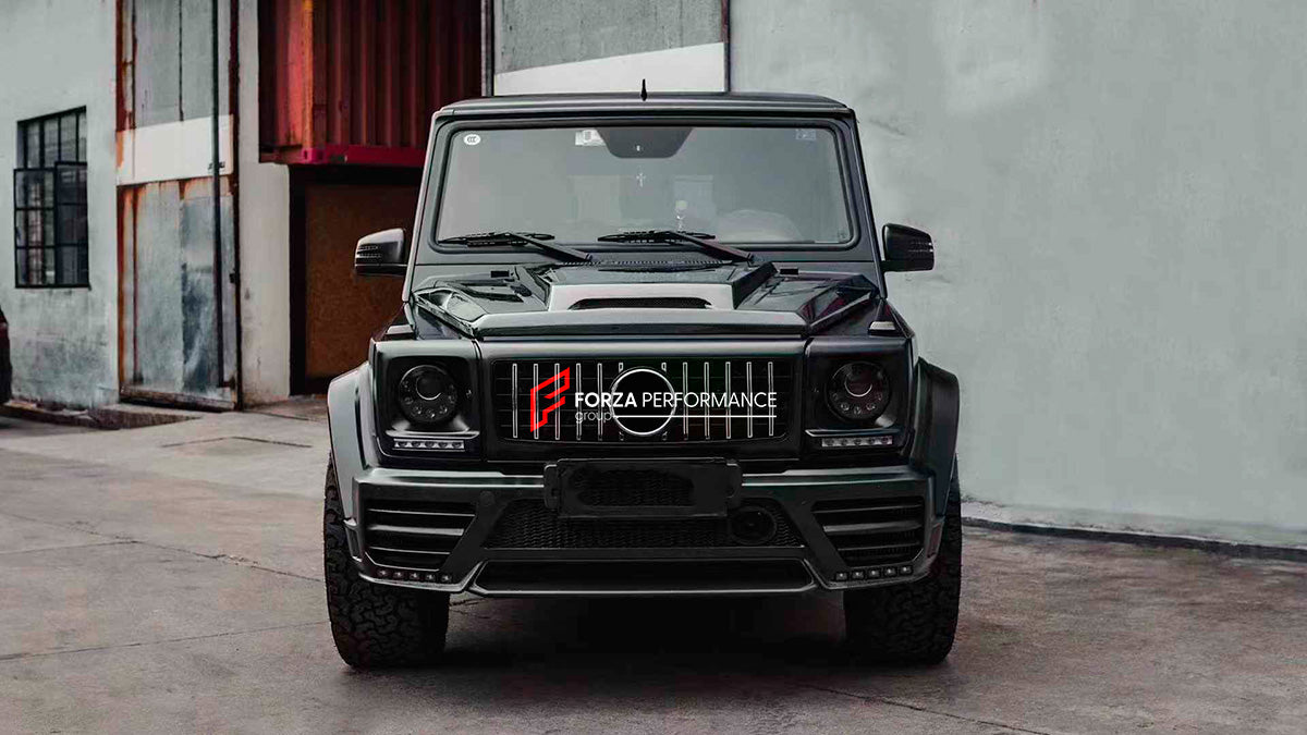 CARBON HOOD TRANSPARENT WITH GLASS for MERCEDES-BENZ G-CLASS W463 2012 - 2018