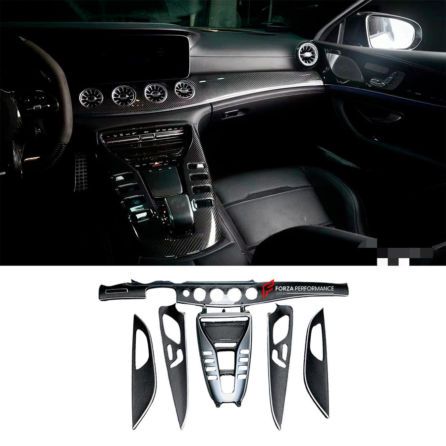 Buy Now CARBON INTERIOR PARTS for MERCEDES BENZ AMG GT 4 DOORS X290 2019+ and upgrade car parts from SIR Tuning at the Best Price. Headlights, Tail lights, Bodykits, Navigations, body kit and more - Fast & Free Shipping within Europe, US & Worldwide.