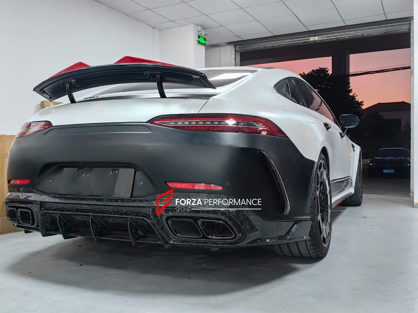 CARBON REAR DIFFUSER AND SPOILER for MERCEDES-BENZ AMG GT X290