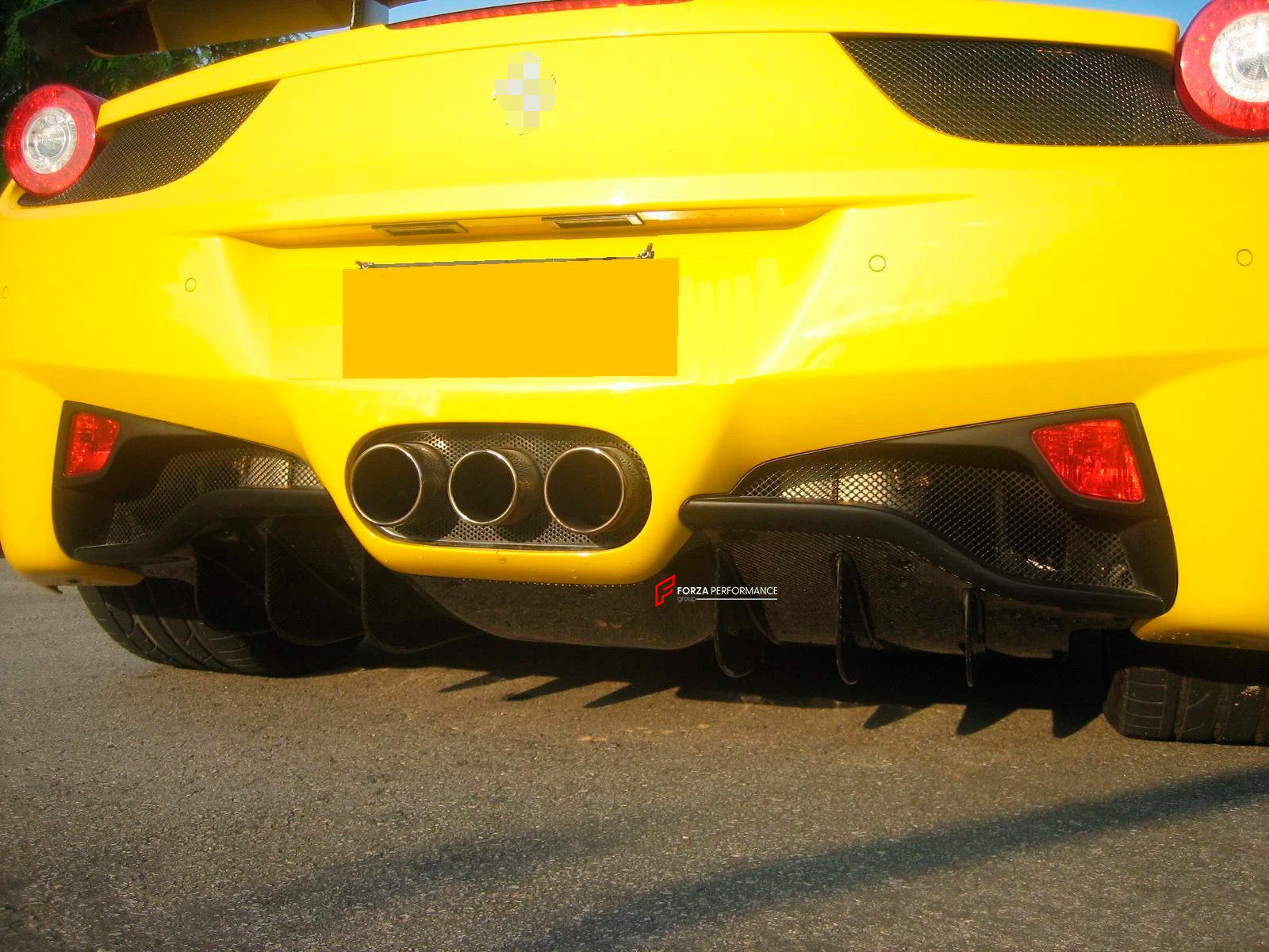 CARBON REAR DIFFUSER FINS for FERRARI 458 ITALIA SPIDER 2009 - 2015