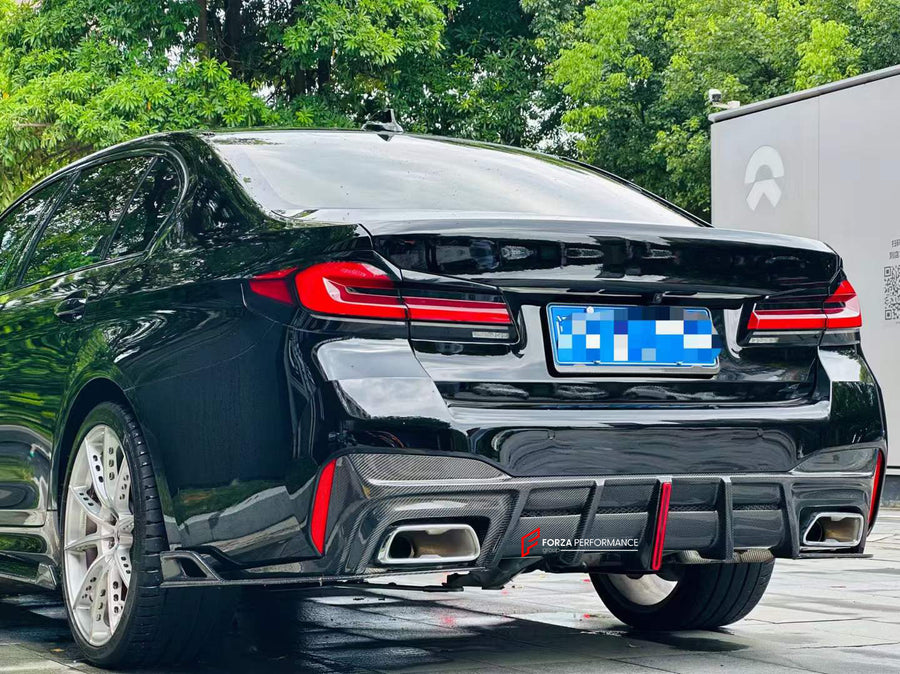 Buy Now CARBON REAR DIFFUSER SIDE SKIRTS for BMW 5 SERIES G30 M5 F90 2017 - 2020 and upgrade car parts from SIR Tuning at the Best Price. Headlights, Tail lights, Bodykits, Navigations, body kit and more - Fast & Free Shipping within Europe, US & Worldwide.