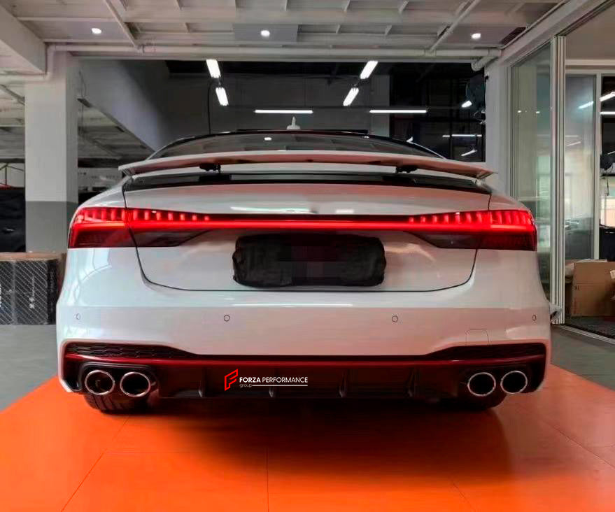 Buy Now REAR DIFFUSER WITH EXHAUST TIPS for AUDI A7 | S7 | RS7 4K8 2019 - 2024 and upgrade car parts from SIR Tuning at the Best Price. Headlights, Tail lights, Bodykits, Navigations, body kit and more - Fast & Free Shipping within Europe, US & Worldwide.