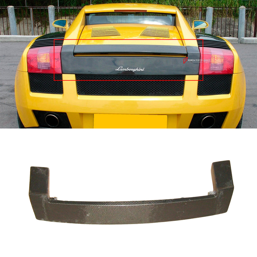 Buy Now CARBON REAR END UPPER PANEL COVER for LAMBORGHINI GALLARDO COUPE 2003 - 2008 and upgrade car parts from SIR Tuning at the Best Price. Headlights, Tail lights, Bodykits, Navigations, body kit and more - Fast & Free Shipping within Europe, US & Worldwide.