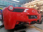 CARBON REAR FOG LIGHT SURROUND COVER for FERRARI 458 ITALIA 2009 - 2015