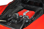 CARBON REAR LID LOCK COVER for FERRARI 458 ITALIA 2009 - 2015