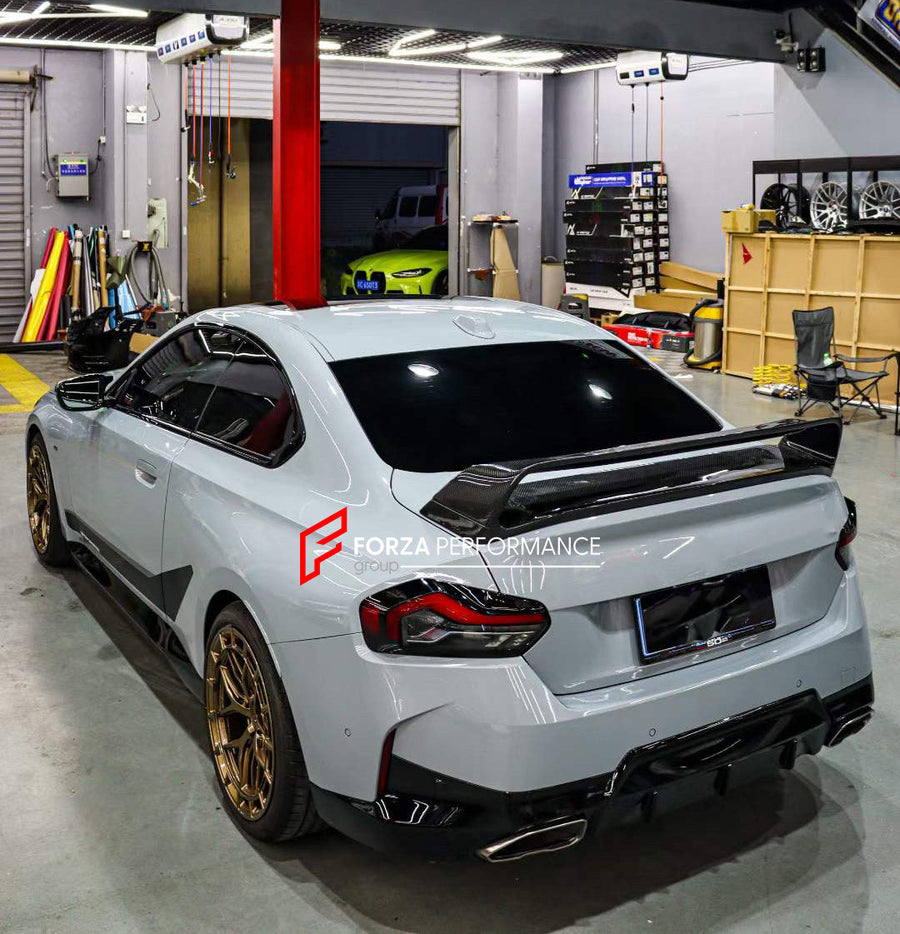 Buy Now CARBON REAR SPOILER for BMW 2-SERIES G42 M240i and upgrade car parts from SIR Tuning at the Best Price. Headlights, Tail lights, Bodykits, Navigations, body kit and more - Fast & Free Shipping within Europe, US & Worldwide.