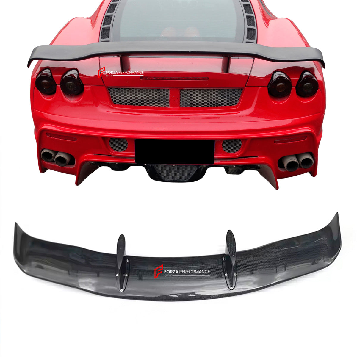 CARBON REAR SPOILER for FERRARI F430 2004 - 2009