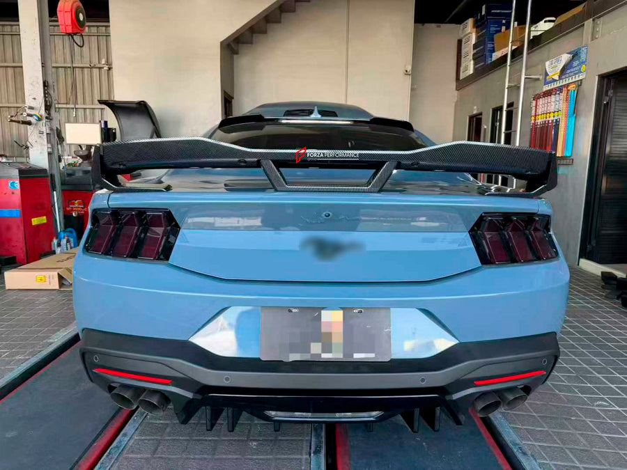 Buy Now CARBON REAR SPOILER for FORD MUSTANG 2024 - 2025 and upgrade car parts from SIR Tuning at the Best Price. Headlights, Tail lights, Bodykits, Navigations, body kit and more - Fast & Free Shipping within Europe, US & Worldwide.