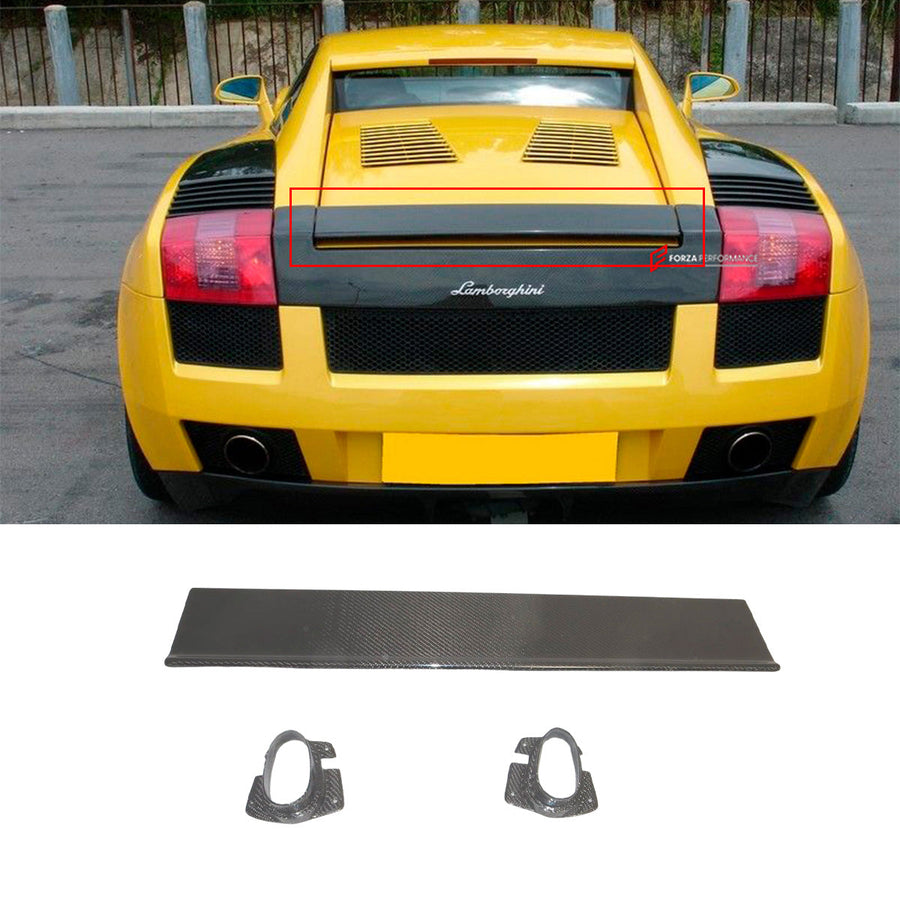 Buy Now CARBON REAR SPOILER for LAMBORGHINI GALLARDO COUPE 2003 - 2008 and upgrade car parts from SIR Tuning at the Best Price. Headlights, Tail lights, Bodykits, Navigations, body kit and more - Fast & Free Shipping within Europe, US & Worldwide.
