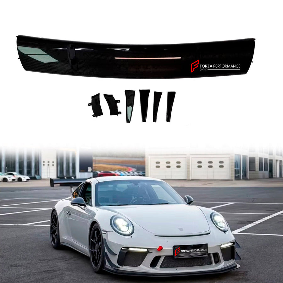Buy Now CARBON REAR SPOILER WING REPLACEMENT for PORSCHE 991.1 991.2 GT3 2011 - 2020 and upgrade car parts from SIR Tuning at the Best Price. Headlights, Tail lights, Bodykits, Navigations, body kit and more - Fast & Free Shipping within Europe, US & Worldwide.