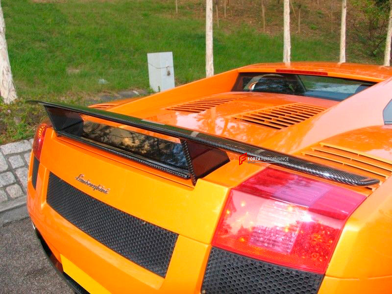 CARBON REAR SPOILER WITH BASE for LAMBORGHINI GALLARDO COUPE 2003 - 2008