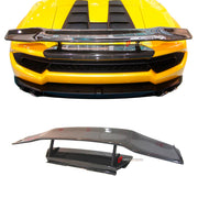 CARBON REAR SPOILER WITH BASE for LAMBORGHINI HURACAN LP580 LP610 SPYDER 2016 - 2019