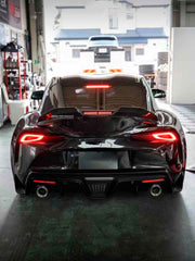 AUTHENTIC DARWINPRO CARBON REAR SPOILER WITH DYNAMIC LED LIGHTS for TOYOTA SUPRA A90 2019+