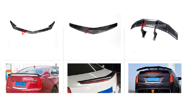 CARBON REAR SPOILERS for CADILLAC ATS-L 2013-2019