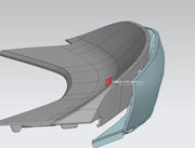 DRY CARBON REAR WING SPOILER for FERRARI 296 GTS GTB