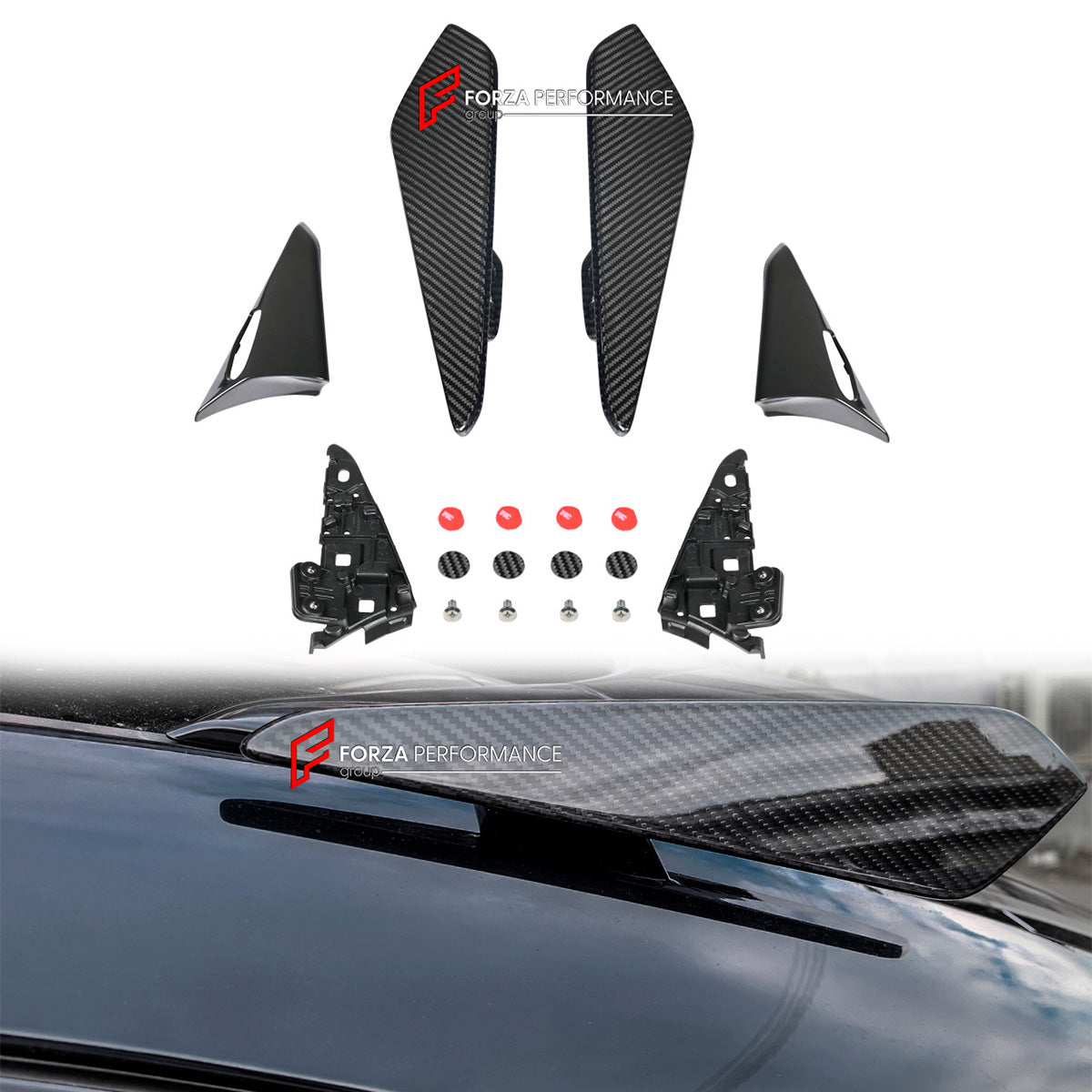 CARBON ROOF SPOILER for PORSCHE CAYENNE 9Y0 2018+ TURBO GT STYLE SPOILER
