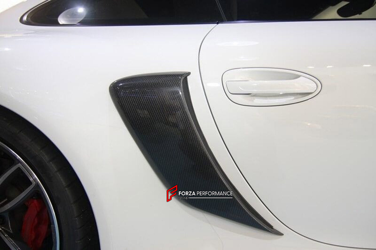 CARBON SIDE FENDER SCOOP for PORSCHE 911 991 CARRERA 2013 - 2015