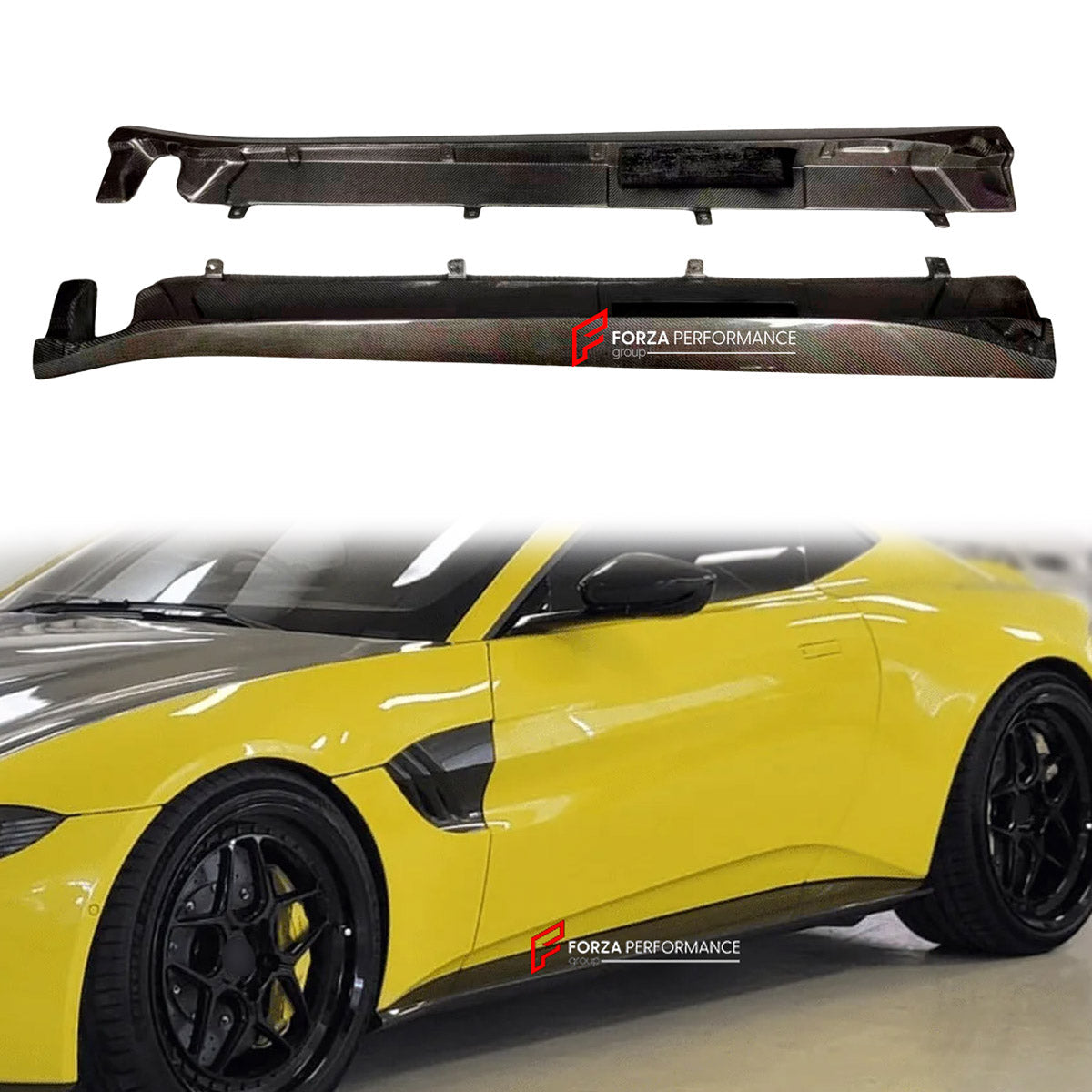 CARBON SIDE SKIRTS for ASTON MARTIN VANTAGE AM6 2018 - 2024