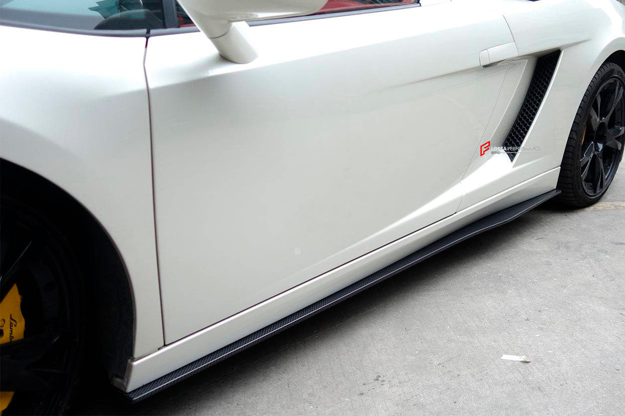 CARBON SIDE SKIRTS for LAMBORGHINI GALLARDO LP560 2003 - 2014 upgrade to LP570