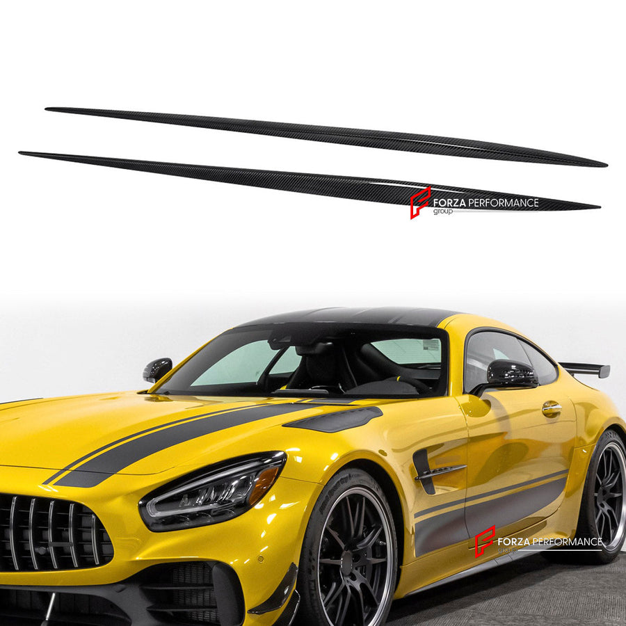 Buy Now CARBON SIDE SKIRTS for MERCEDES BENZ AMG GT GTR GTC GTS 2018-2025 and upgrade car parts from SIR Tuning at the Best Price. Headlights, Tail lights, Bodykits, Navigations, body kit and more - Fast & Free Shipping within Europe, US & Worldwide.
