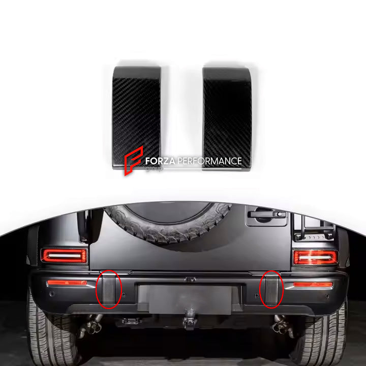 CARBON TRIM BUMPER COVERS for MERCEDES BENZ AMG G63 W465 2024+