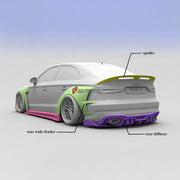 CARBON WIDE BODY KIT for AUDI RS3 2022+